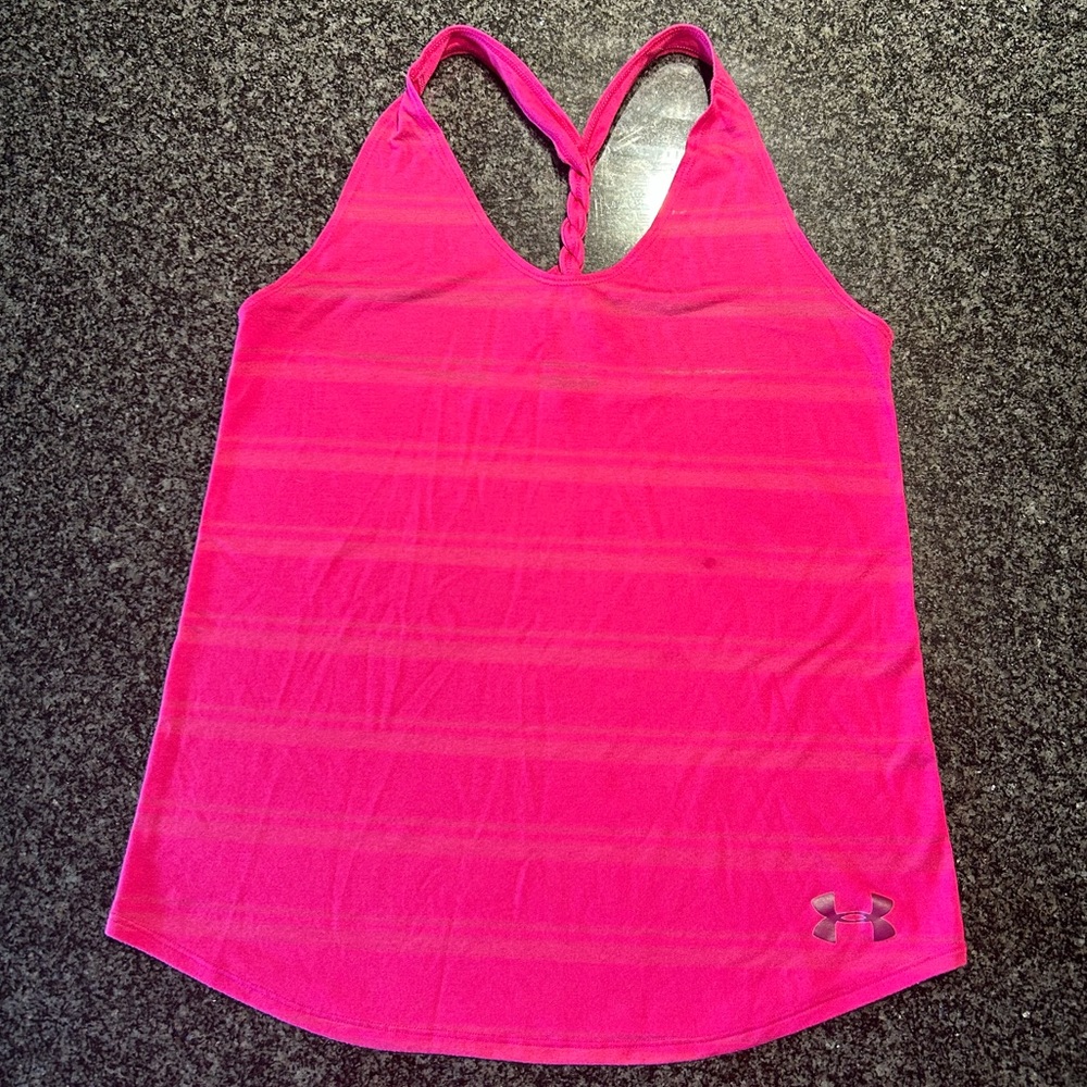 Under Armour Hot Pink Racerback Tank Top